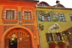 Farbenfrohe Fassaden in Sighișoara
